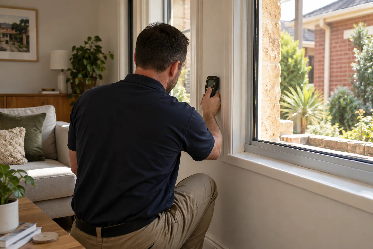 Illustrative moisture inspection setting in Adelaide